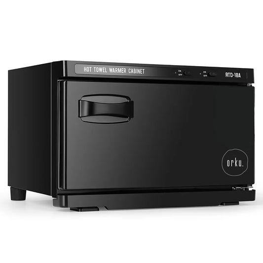 Orku 18L Black UV Electric Towel Warmer Steriliser Cabinet Salon Heat Sanitiser