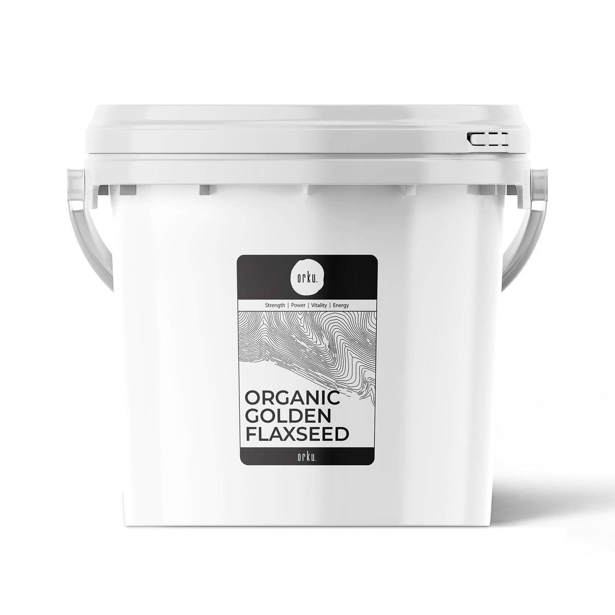Orku Organic Golden Linseed Flaxseed Whole Grain Non GMO - Tubs