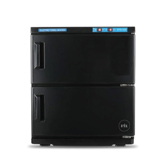 Orku 32L Black UV Electric Towel Warmer Steriliser Cabinet Salon Heat Sanitiser
