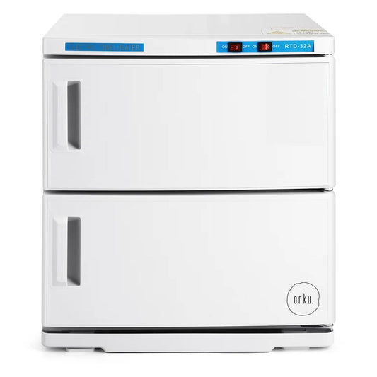Orku 32L White UV Electric Towel Warmer Steriliser Cabinet Salon Heat Sanitiser