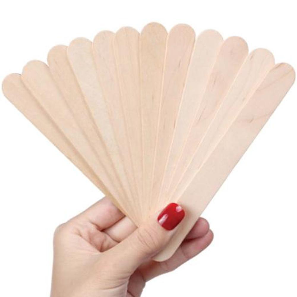 Ellie & Ruby 100x Wooden Tongue Depressors Waxing Spatula Applicator Sticks 6"