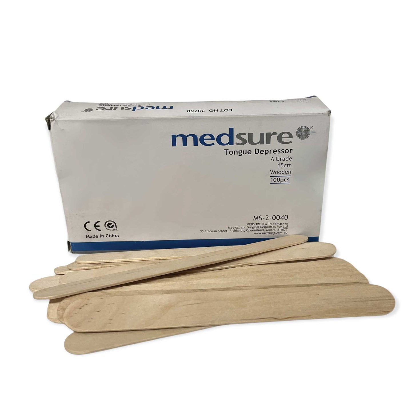 Ellie & Ruby 100x Wooden Tongue Depressors Waxing Spatula Applicator Sticks 6"