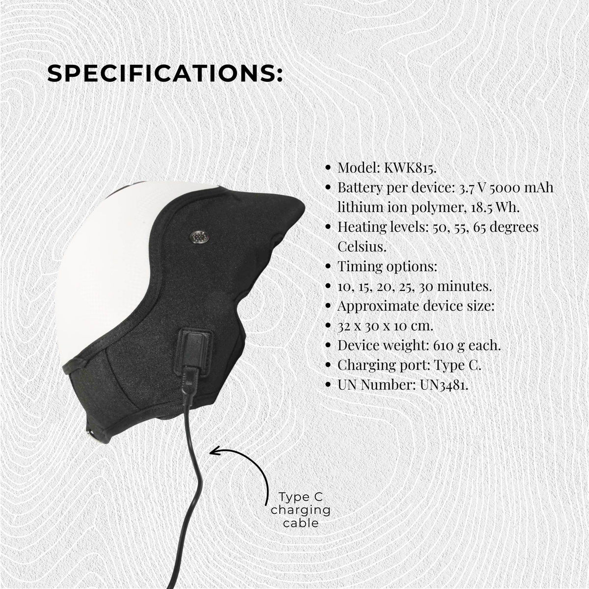 Orku Heated Knee Massager - Rechargeable Air Compression and Vibration Wrap