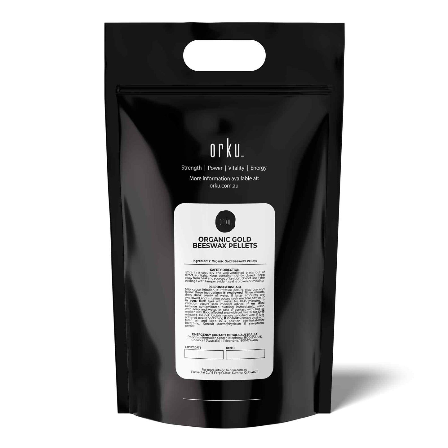 Orku Organic Beeswax Pellets Yellow - Cosmetic Grade Quality Pure Bees Wax