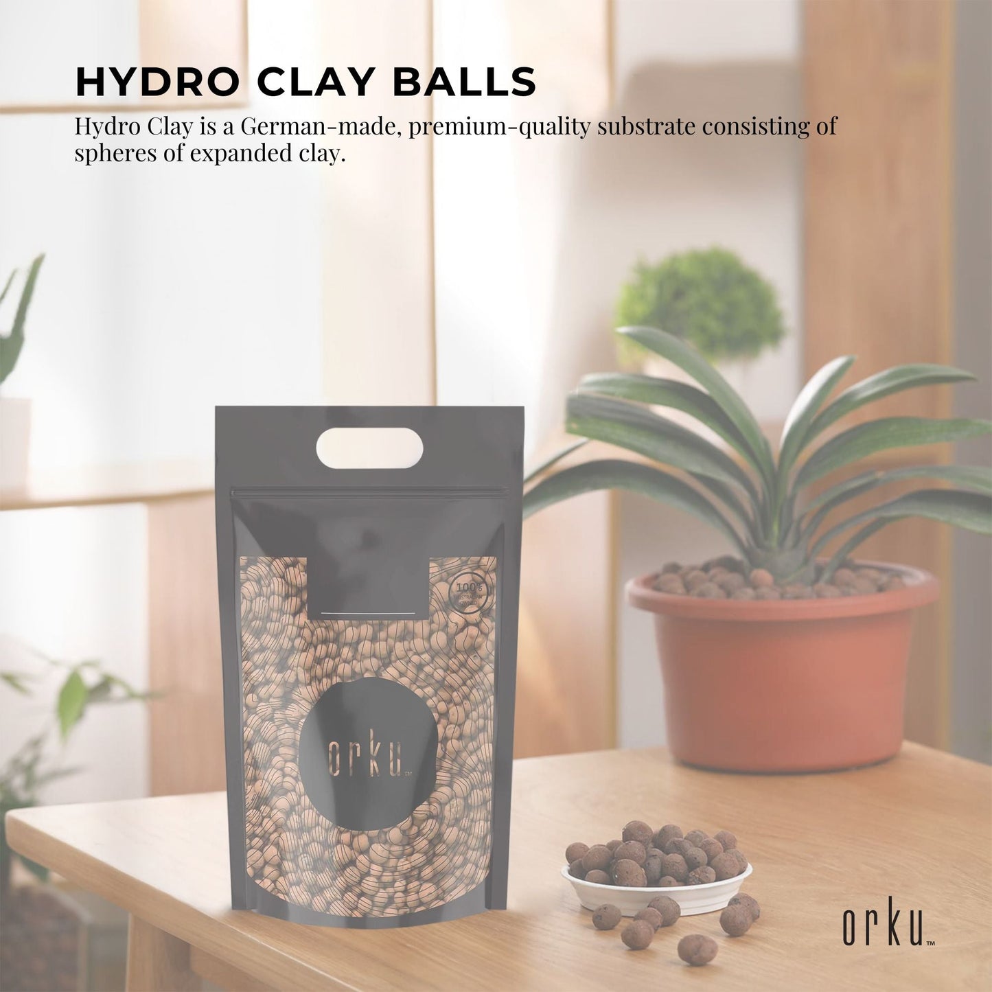 Natural Hydro Clay Balls - Premium Hydroponic Expanded Plant Growing Medium Bulk