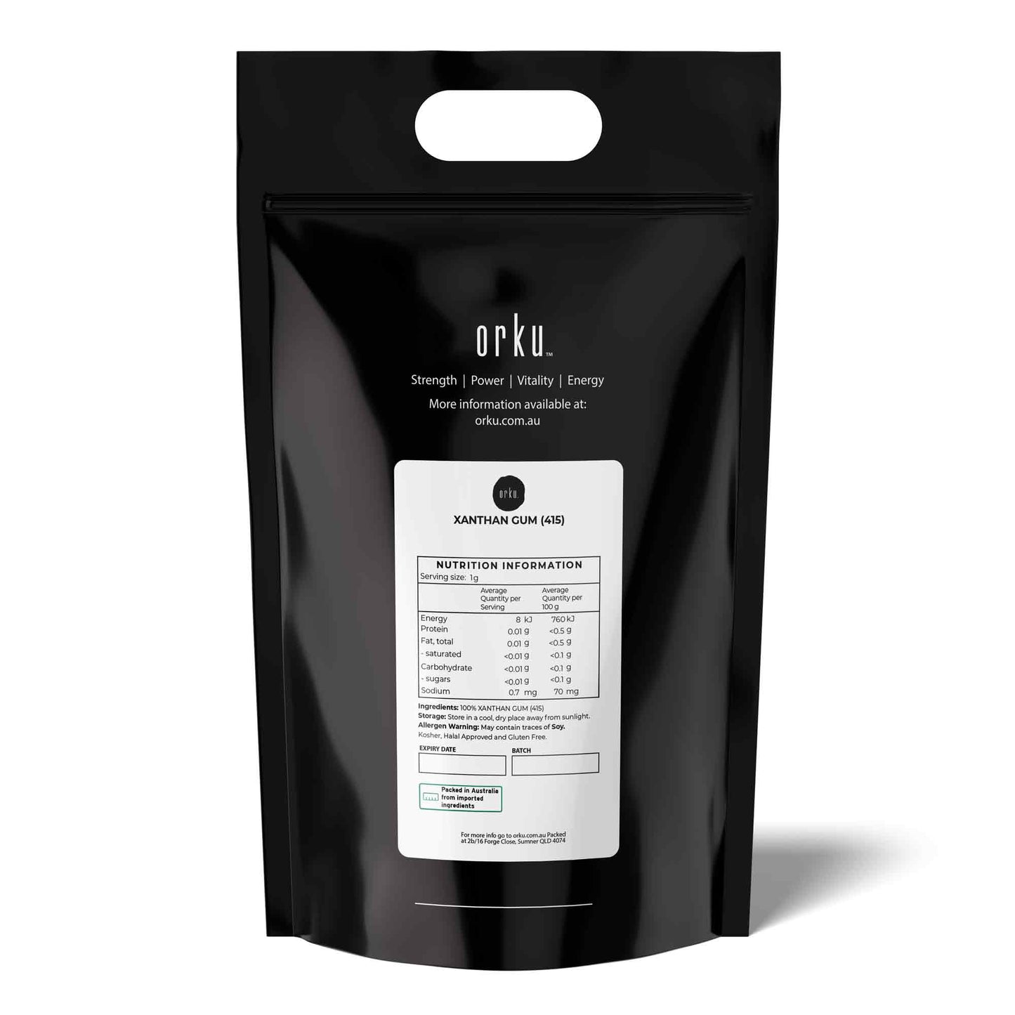 Orku Xanthan Gum Thickener Pure Fine Powder 200 Mesh FCC E415 Food Additive