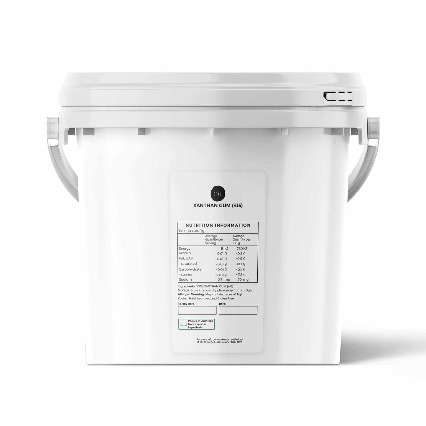 Orku Xanthan Gum Thickener Pure Fine Powder 200 Mesh FCC E415 Food Additive