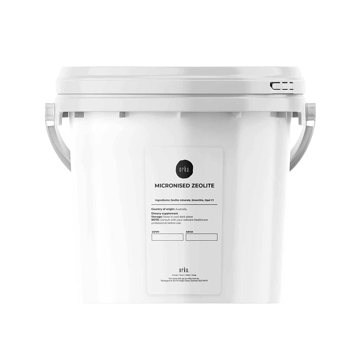 Orku Ultrafine Micronised Zeolite Powder Tubs - Natural Clinoptilolite Mineral