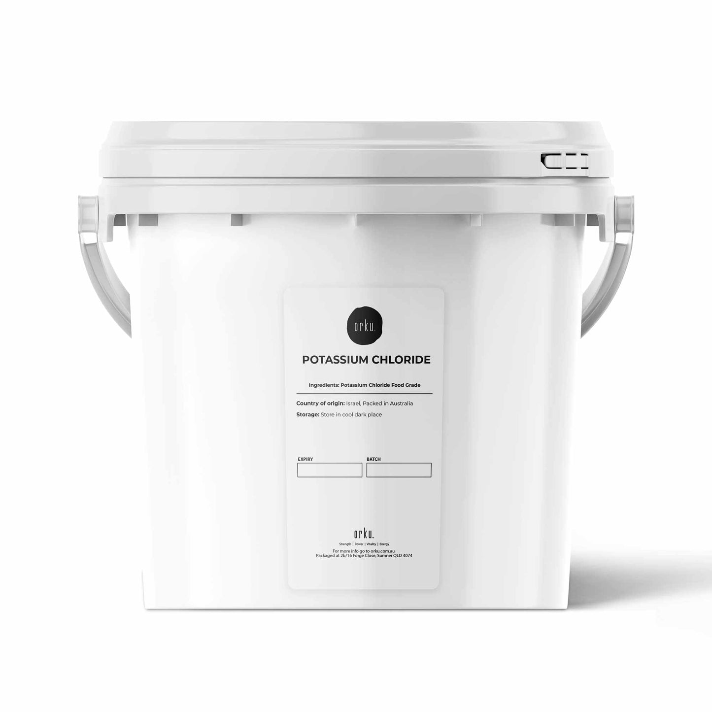 Potassium Chloride Powder Tub - Pure KCL E508 Food Grade Salt Replacer Bulk