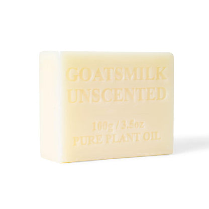 100x 100g Goats Milk Soap Bars -Unscented For Sensitive Pure Australian SkinCare