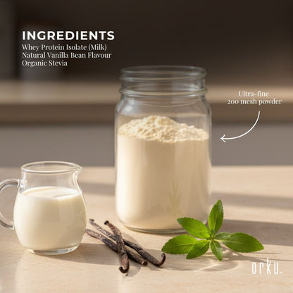 Orku Whey Protein Isolate WPI Vanilla Powder