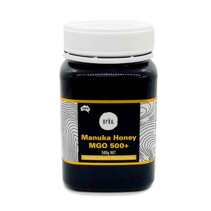 Orku MGO 500+ Australian Manuka Honey 500g - Raw Jelly Bush Honey