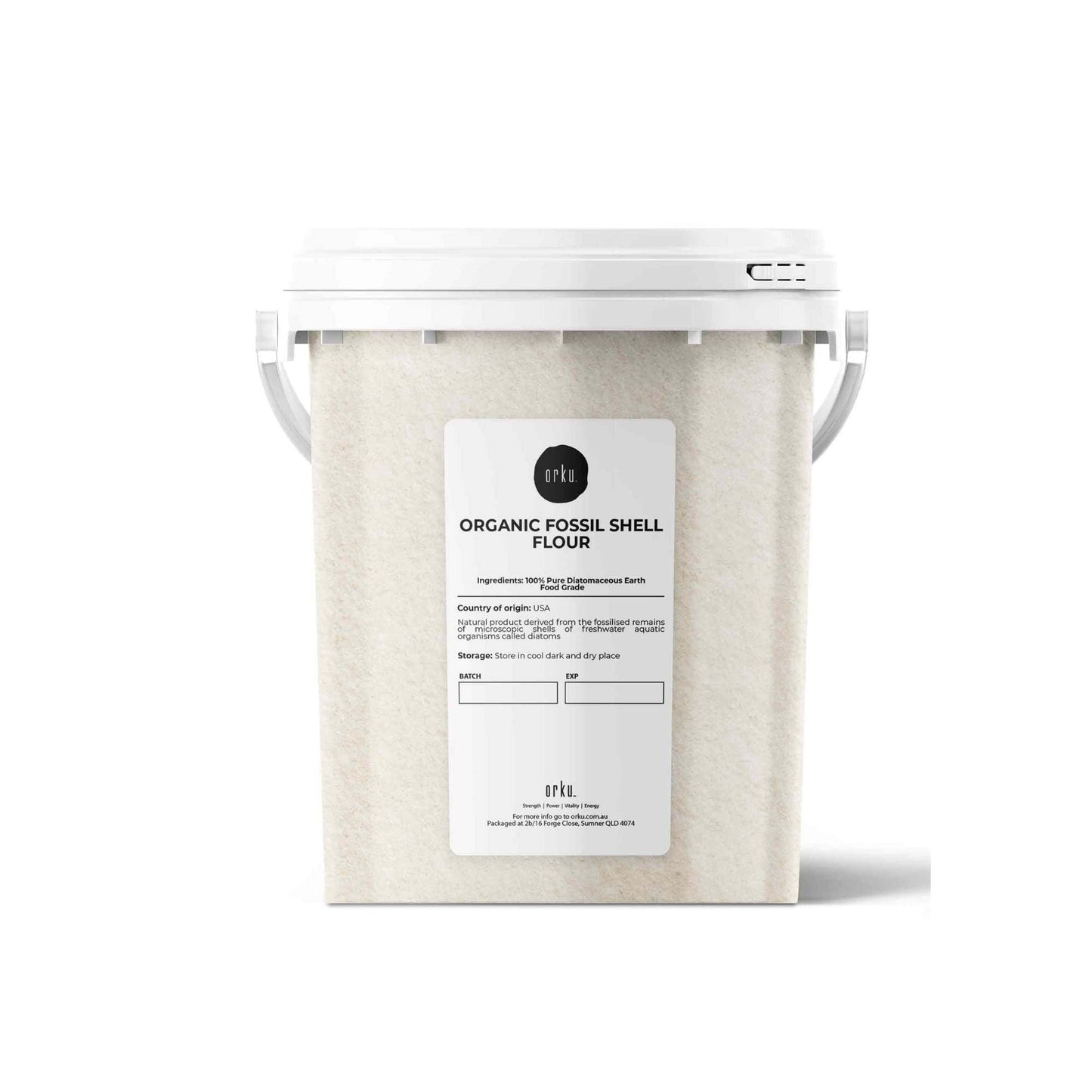 Organic Fine Diatomaceous Earth Tubs - Food Grade Fossil Shell Flour Powder