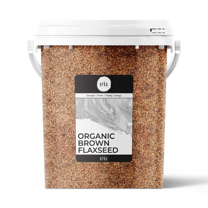 Orku Organic BrownLinseed Flaxseed Whole Grain Non GMO - Tubs