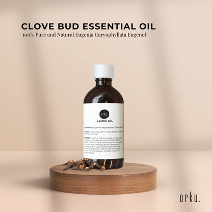 Clove Bud Essential Oil - 100% Pure and Natural Eugenia Caryophyllata Eugenol