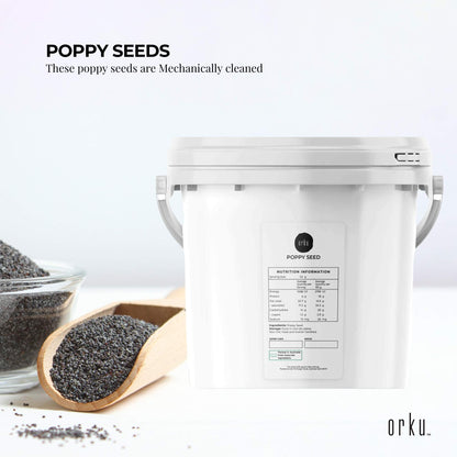 Poppy Seeds Unwashed Buckets - Papaver Somniferum For Baking and Decorating