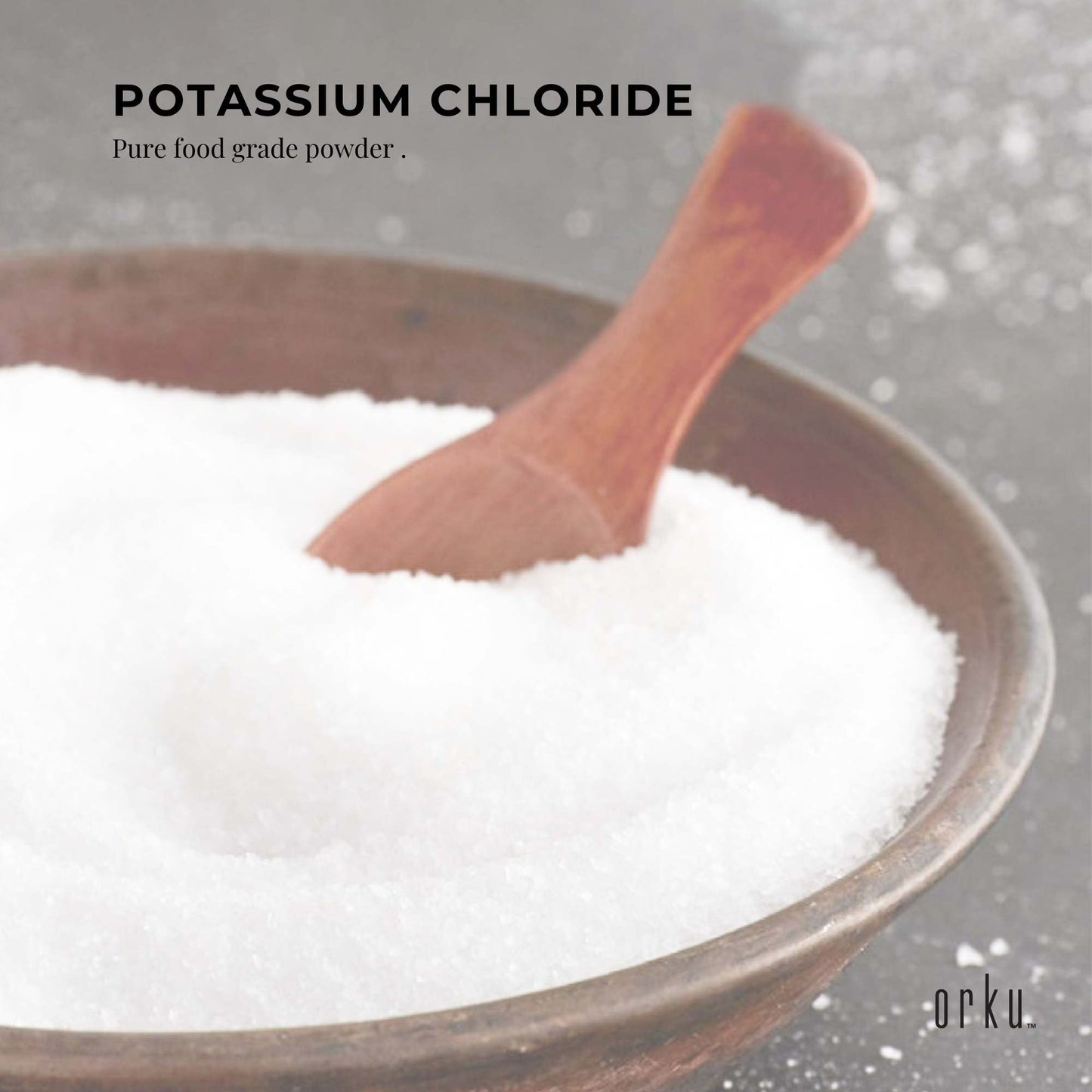 Potassium Chloride Powder Tub - Pure KCL E508 Food Grade Salt Supplement Bulk