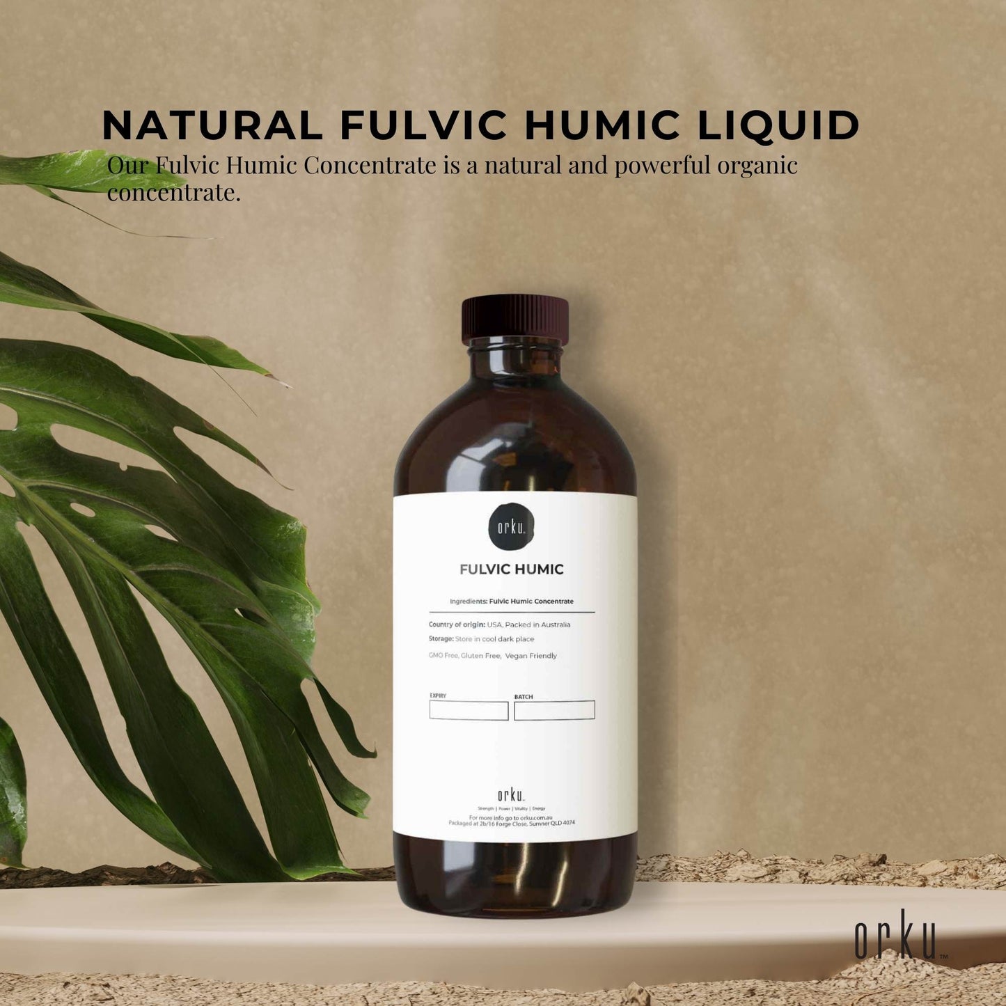 Organic Fulvic Humic Concentrate Liquid FHC