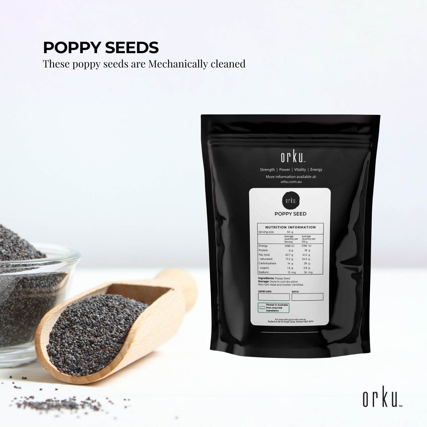 Poppy Seeds Unwashed Papaver Somniferum For Baking and Decorating