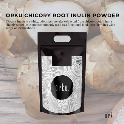 Orku Chicory Root Inulin Powder - Unflavoured Food Ingredient