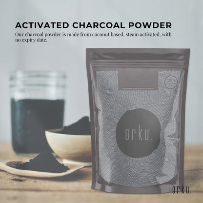 Activated Carbon Powder Coconut Charcoal - Teeth Whitening + Skin Bulk