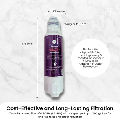 Orku Fridge Water Filter Cartridge Replacement for RWF7300A Samsung Refrigerator