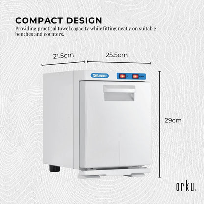 Orku 5L Electric Hand Towel Warmer UV Cabinet Salon Spa White