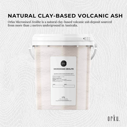 Pure Micronised Zeolite Powder Mineral In Tub Micronized Volcamin