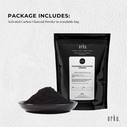 Activated Carbon Powder Coconut Charcoal - Teeth Whitening + Skin Bulk