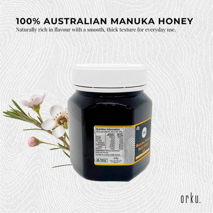 Orku MGO 900+ Australian Manuka Honey 1Kg - Raw Jelly Bush Honey