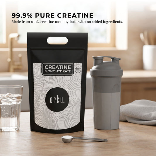 Orku Creatine Monohydrate Powder 200 Mesh Micronised 99.9% Pure