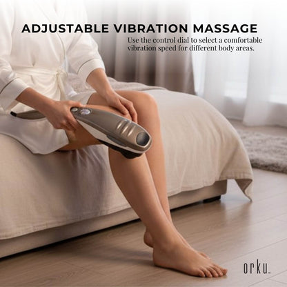 Orku Handheld Full Body Massager Champagne - 6 Massage Heads