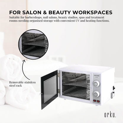 Orku 20L UV Disinfection Cabinet for Salon Beauty Nail Tool Storage