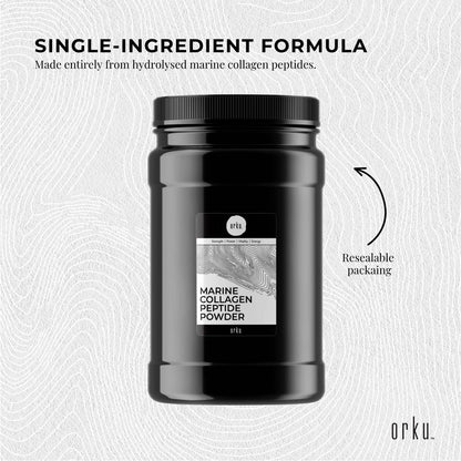 Orku Marine Collagen Peptide Powder - Jars - Type I Hydrolysed Protein