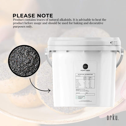 Poppy Seeds Unwashed Buckets - Papaver Somniferum For Baking and Decorating