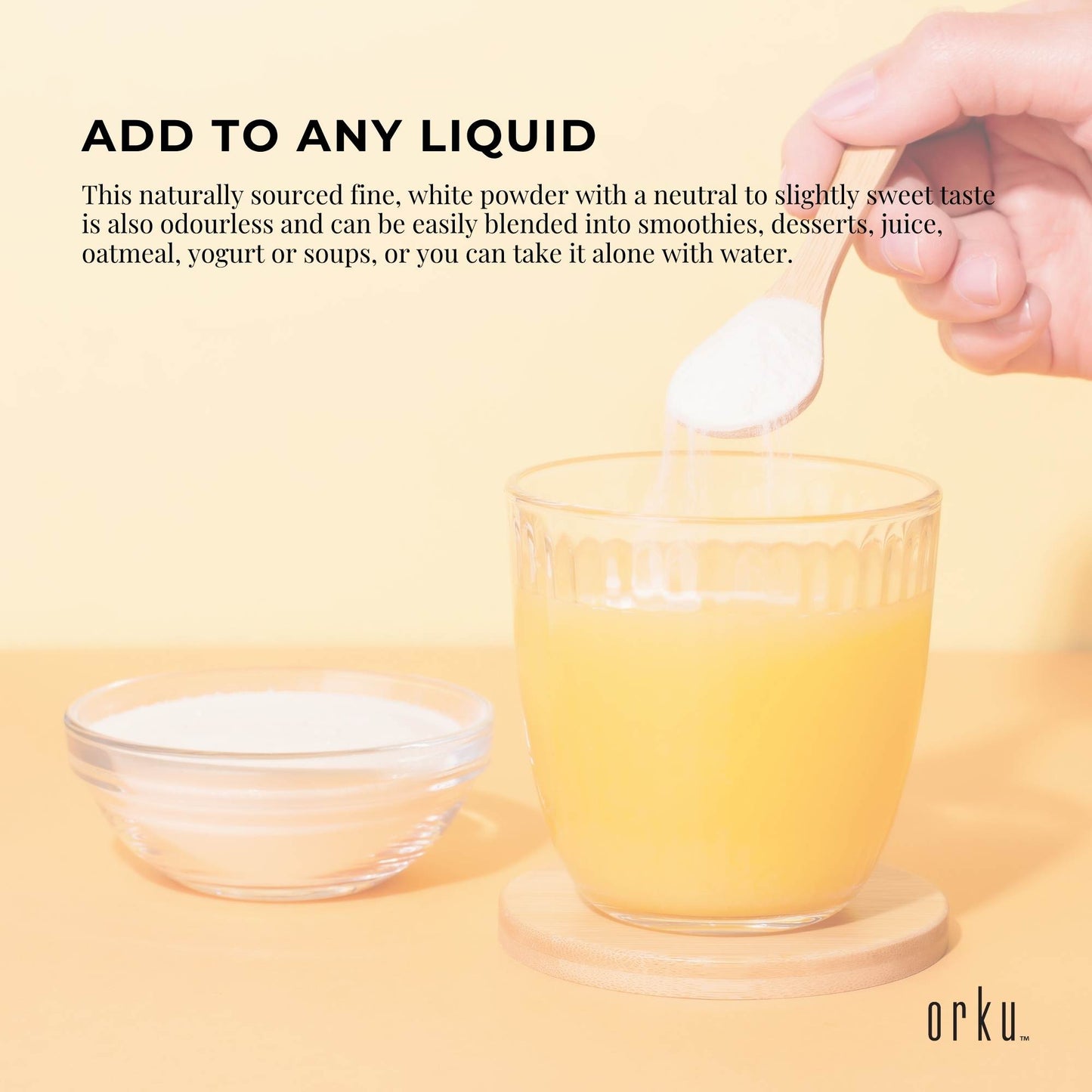 Orku Chicory Root Inulin Powder - Unflavoured Food Ingredient