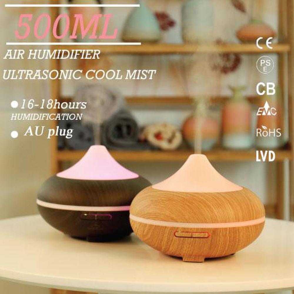 500ml Essential Oil Aroma Diffuser - Electric Aromatherapy Mist Humidifier