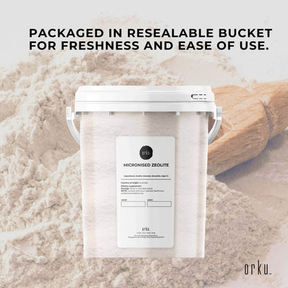 Pure Micronised Zeolite Powder Mineral In Tub Micronized Volcamin
