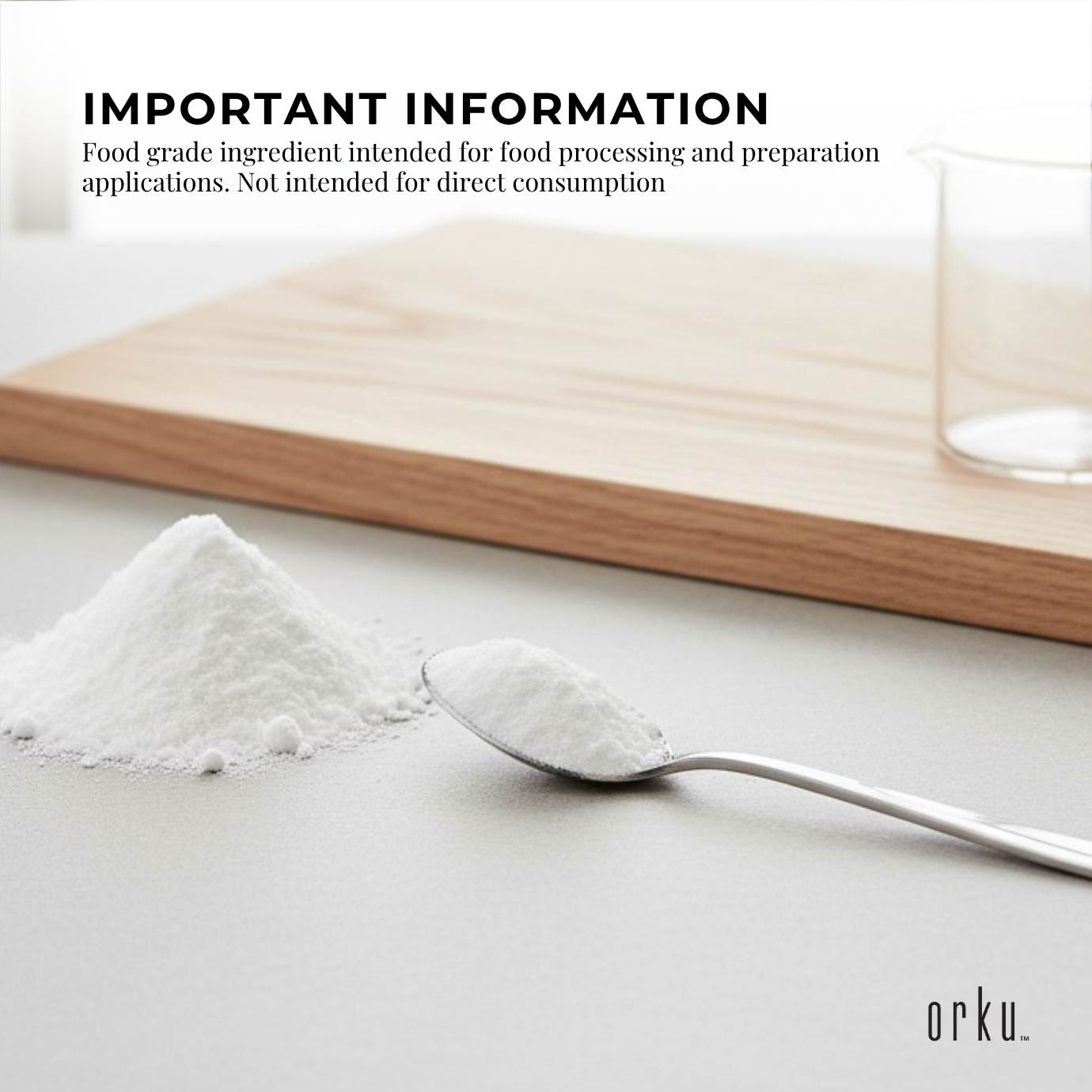 Orku Fine Calcium Sulphate Gypsum Powder Bucket - Dihydrate Food Grade FCC E516