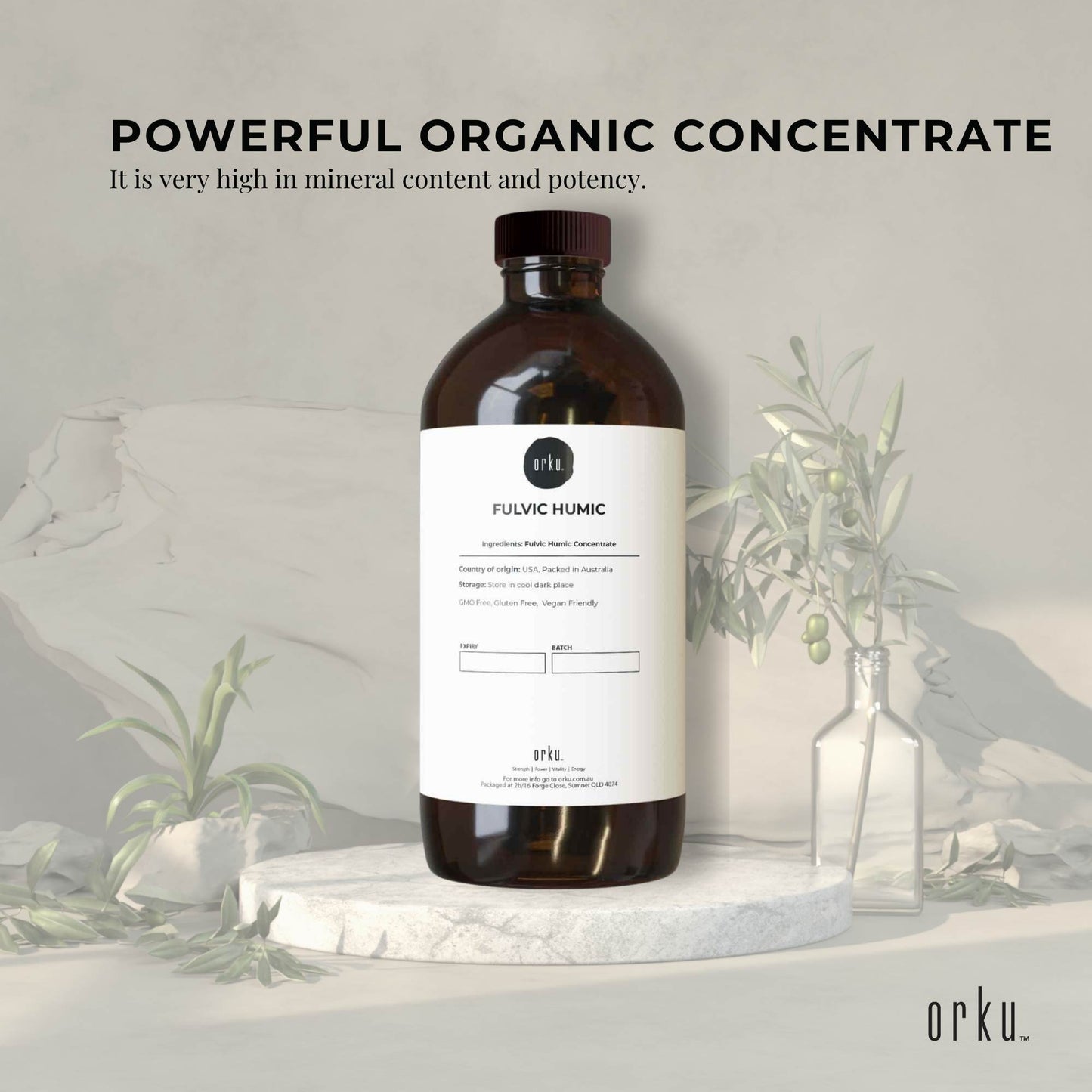 Organic Fulvic Humic Concentrate Liquid FHC