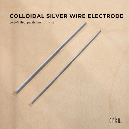 7" Silver Wire Rods 99.99% High Purity Fine Soft Pure Colloidal Electrode