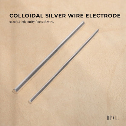 7" Silver Wire Rods 99.99% High Purity Fine Soft Pure Colloidal Electrode