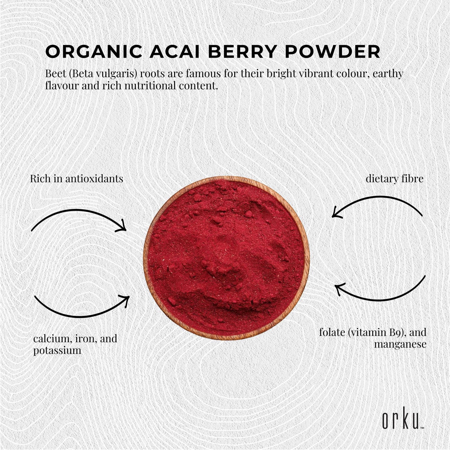 Organic Beetroot Powder Bucket Superfood Beet Root Supplement Beta Vulgaris