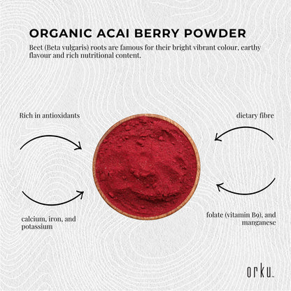Organic Beetroot Powder Bucket Superfood Beet Root Supplement Beta Vulgaris