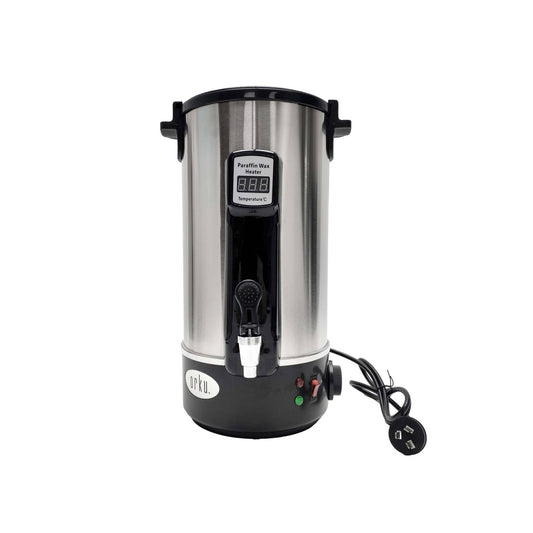 Orku 8L Candle Wax Heater - Core Heating With Tap For Candle Making Silver