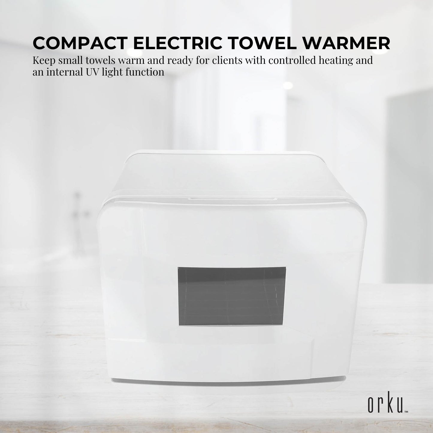Orku 8L Electric Towel Warmer UV Cabinet Salon Spa White