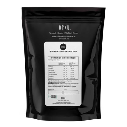 Orku Bovine Collagen Peptides Powder  - Hydrolysed Protein Unflavoured