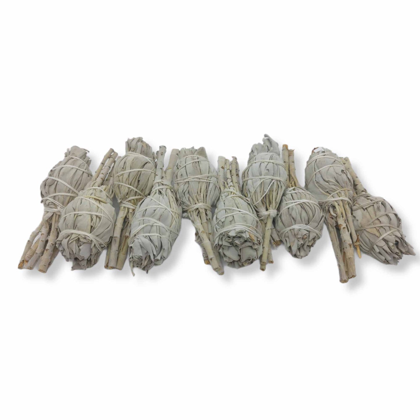 Bulk Californian White Sage Smudge Sticks Mini 10-12cm Incense Cleansing Bundle