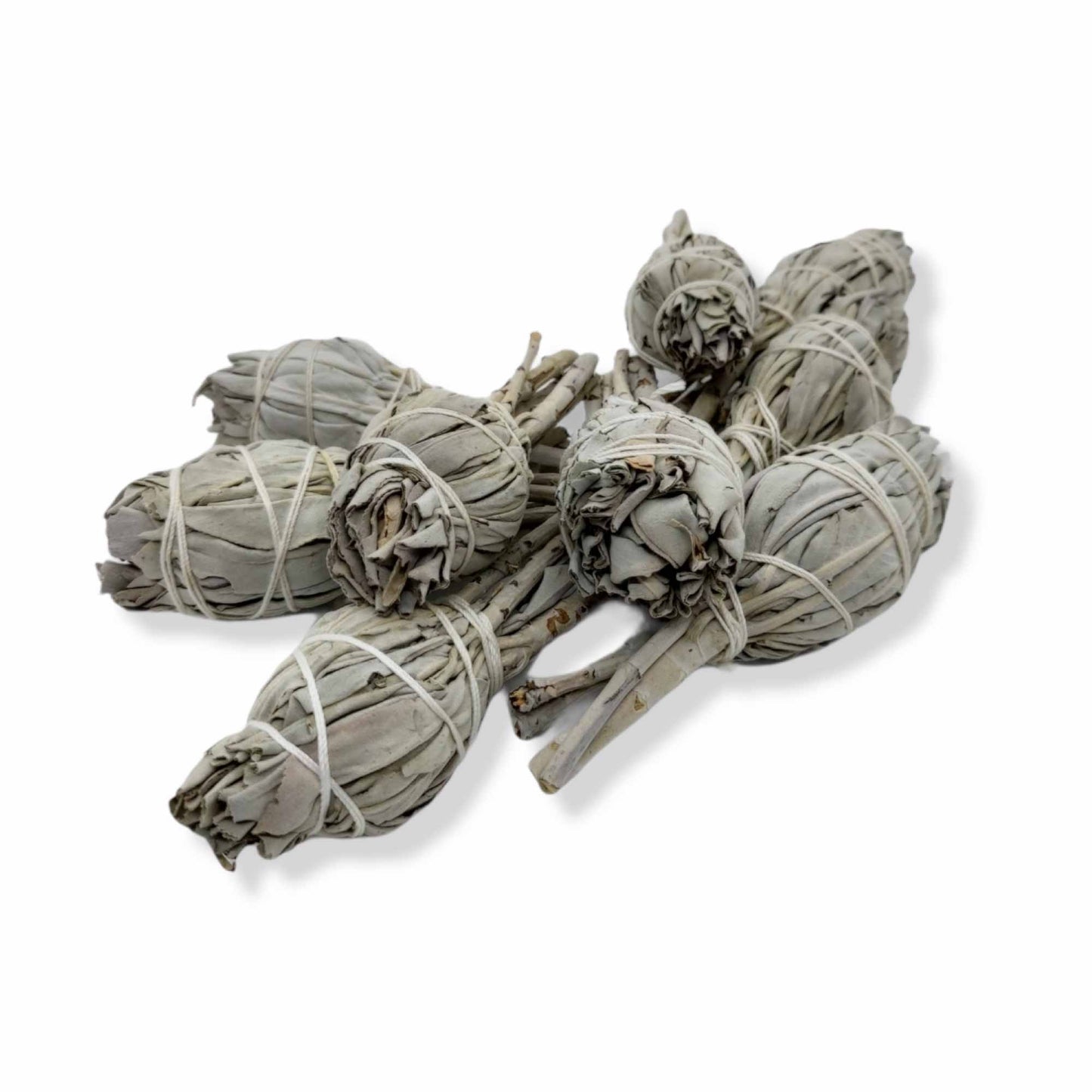 Bulk Californian White Sage Smudge Sticks Mini 10-12cm Incense Cleansing Bundle