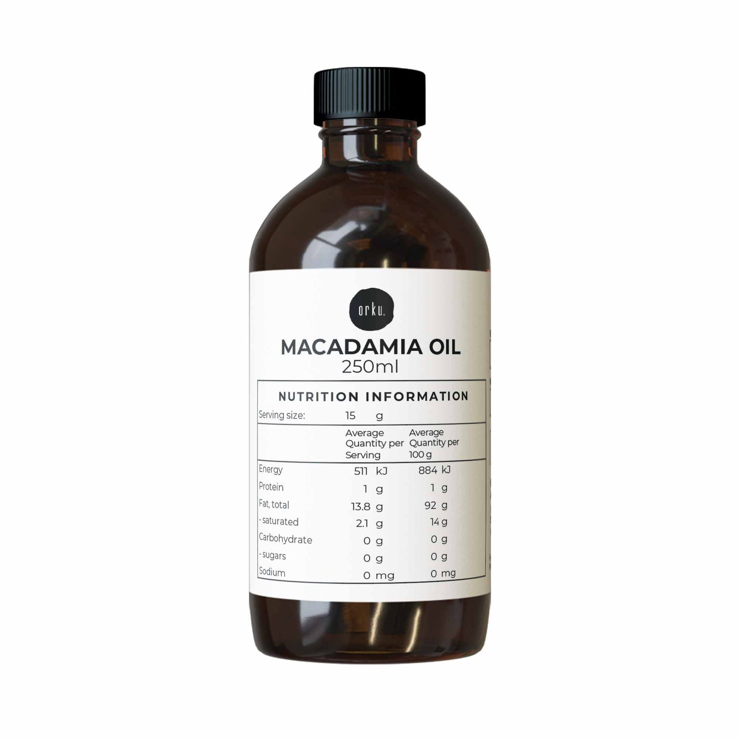 Bulk Macadamia Nut Oil - Natural Cold Pressed Food Grade 100% Pure Cooking Oils